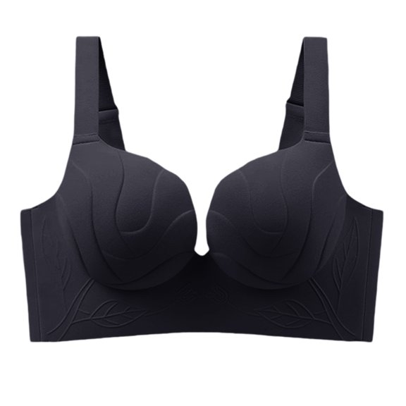 Ashirexll Jelly Bras for Women Plus Size Lifting Push Up Bra Side Support and Breathable Cups Daily Casual Wear