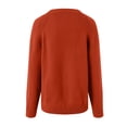 thumbnail image 6 of vigerkar Womens Casual Sweaters Long Sleeve Crew Neck Trendy Sweater Tops Fashion Knitwear (Red, M), 6 of 9