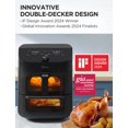 thumbnail image 2 of Horno Air Fryer Midea Doble Cesta 11 cuartos de galón 8 en 1, 2 of 8