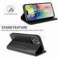 thumbnail image 3 of Dteck for iPhone 15 Pro Wallet Case, Shockproof PU Leather Flip Folio Case with Card Holders RFID Blocking Kickstand TPU Inner Shell Clasic Phone Cover for Men Women, Black, 3 of 8