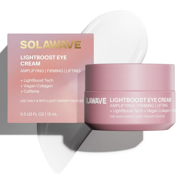La crema para ojos Solawave LightBoost reduce las ojeras y la hinchazón