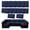 Dark Blue, variant on 14 Pcs Patio Cushion Covers Replacement Outdoor Couch Cushions Covers Splashproof Sofa Slipcovers Set with Zippers,Patio Furniture Protector, Couch 3 Sizes, Covers Only