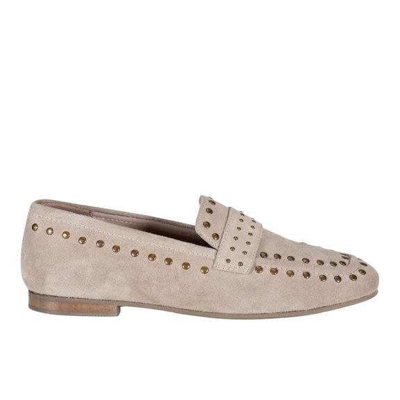 Diba True Women's Can Yon Studded Suede Loafer (Taupe, 9/40EU)