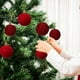 thumbnail image 4 of Adornos Navideños de Bolas Nevadas de 15 Cm | Paquete de 12 Adornos de Terciopelo Afelpado Multicolor con Ganchos | para Árbol, Ventana y Decoración Navideña Del Hogar, 4 of 6