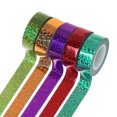 thumbnail image 3 of Rhythmic Gymnastics Decoration Holographic Glitter Tape Ring Stick Accessory, 3 of 10