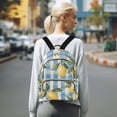 thumbnail image 7 of FORMRS Mini Backpack Purse for Women Quilted Travel Daypack Casual Shoulder Bag, Retro Lemon Leaves, 7 of 7