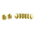 thumbnail image 1 of Rejillas de de cristal chapado en dieciocho Tapas de superiores inferiores de silicona Fernando Juego de tapas de parrillas para dientes bucales, 1 of 6