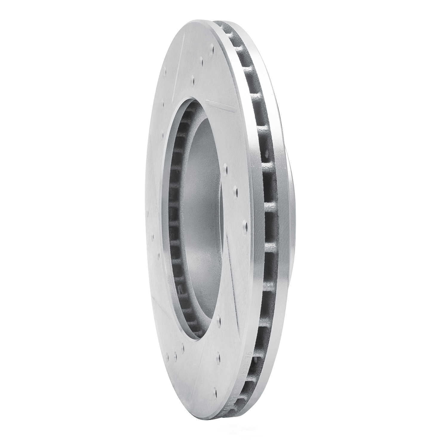 Dynamic Friction Company 631-76056R DFC Brake Rotor - Drilled And Slotted - Silver