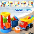 thumbnail image 1 of Jouets de Plage Bac à Sable / Ensemble de Jouets de Plage Enfants Unisexe Comprend Roue à Eau Buggy de Plage Seau Arrosoir Kit de Construction de Châteaux de Sable et Formes, 1 of 8