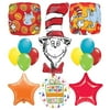 Dr Seuss Cat In The Hat Birthday Party Supplies and balloon Bouquet Decorations