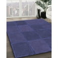 thumbnail image 3 of Ahgly Company Tapis Rond Lavable en Machine Intérieur Transitionnel Bleu, 3 Pieds Rond, 3 of 7