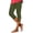 #04 Green 【Mix, Match & Rotate: Stock Up on Daily Colors】, variant on Women's Soft Fabric Slim Fit Yoga Capri Pants with Pockets, Mid Waisted Tummy Control Stretchy, Casual Lounge Athletic Gym Fitness, Capri Pants for Women Womens Cropped Pants
