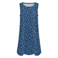 thumbnail image 4 of Women's Sleeveless Floral A-Line Casual Dress with Pockets, 4 of 5