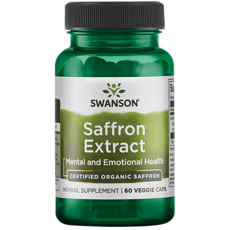 Swanson Saffron Extract - Certified Organic Saffron 30 mg 60 Veg