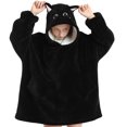 thumbnail image 1 of Sudadera de franela multifuncional, manta de televisión, ropa de descanso con capucha para niños, pijamas gruesos y cálidos, 1 of 6
