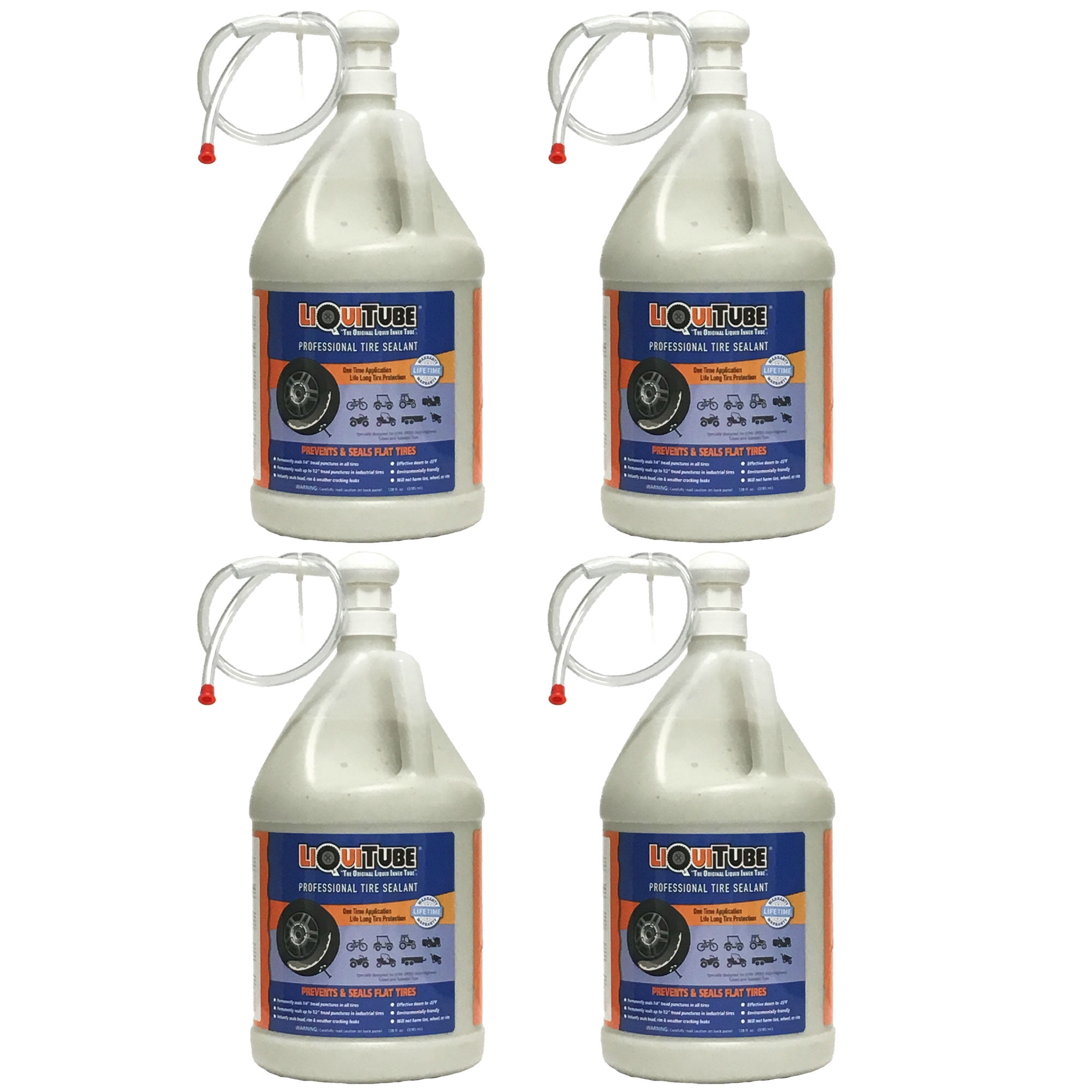 Liquitube Professional Tire Sealant 1 Gallon bottle & Pump 4pk case