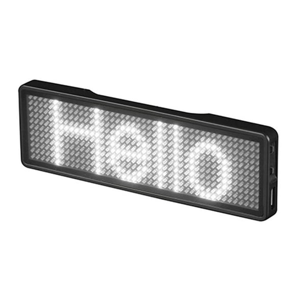 EASTIN Rechargeable Digital Led Badge Diy Programmable Scrolling Message Trademark Mini Led Display Led Name Sign Tag For Party Event Conference