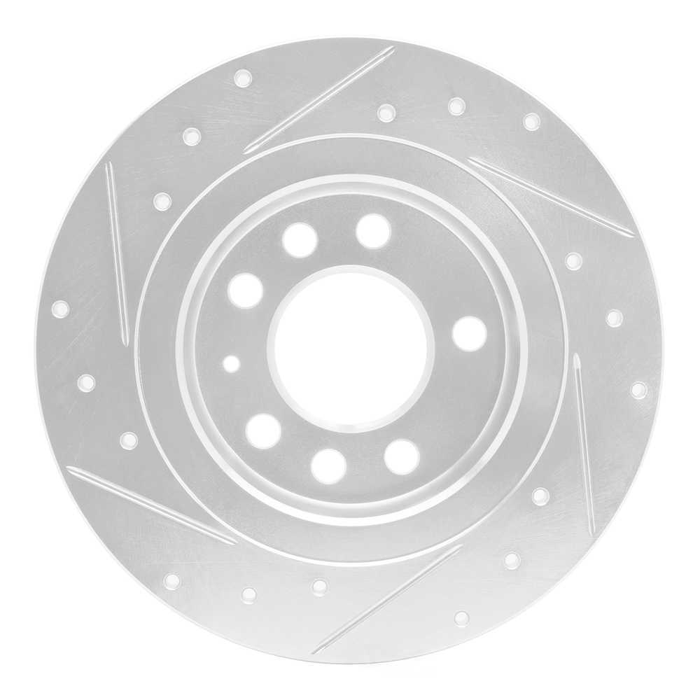 Dynamic Friction Company 631-53006R DFC Brake Rotor - Drilled And Slotted - Silver