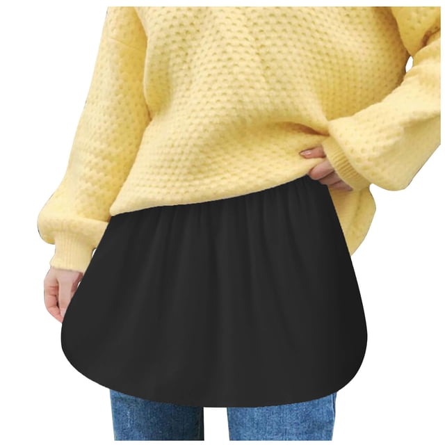 Birdeem Womens Layered Tiered Sheer Solid Color Extender Half Slip Plus Size Skirt