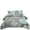 Aqua/Grey, variant on Dintszyayue Floral Quilt Set King Size,3Pcs Gray Bedding Set Lightweight Coverlet Adult(90"x110")