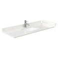 thumbnail image 2 of Wyndham Collection Miranda 54" Marble&Wood Single Bathroom Vanity in White/Black, 2 of 3