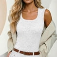thumbnail image 3 of Square Neck Camisole Tank Top with Built In Bra Pads Wirefree Seamless Design Everyday Layering Vest Beaded Women Crop Cam, 3 of 6