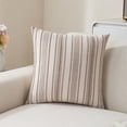 thumbnail image 6 of Darzheoy Boho Throw Pillow,Farmhouse Decorative Striped Square Pillow,Yarn Dyed Striped Woven Cushion Pillow,Soft Cotton Blend Decorative Cushion Pillow for Sofa Living Room Bedroom Home Decor, 6 of 6