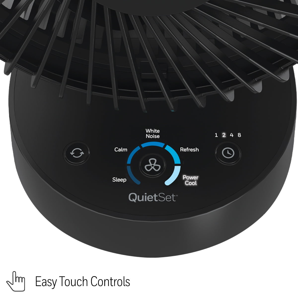 Honeywell QuietSet 9 Inch Oscillating Table Fan with 5 Speeds in Black for Small Rooms with Quiet Operation, HTF337B