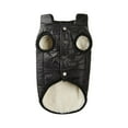 thumbnail image 3 of Pet Vest Dog Jacket Warm Dog Clothes Easy to Take On and Off Thicken Lightweight Black, 3 of 8