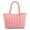 Pink, variant on BadPiggies Women Quilted Tote Bag Puffer Padded Shoulder Bag Large Hobo Purse Lightweight Nylon Handbag (Black)