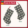 thumbnail image 2 of Rateoe Daisies Flowers Print Christmas Stockings,18 Inch Large Christmas Stockings Decoration Ornaments for Holiday Home Fireplace Indoors, 2 of 8