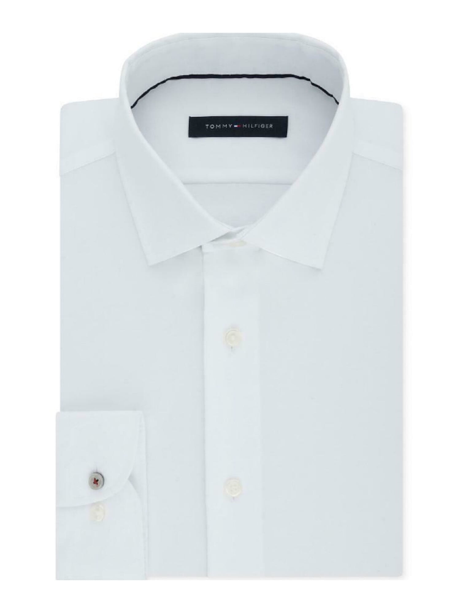 white collared tommy hilfiger shirt