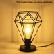 thumbnail image 5 of Lámpara De Diamante De Metal Jaula Pantalla De Hierro Marco Hueco Luz De Mesa Luz De Noche De Escritorio Simple De Moda Retro Delicado E27 Lámpara De Mesa De Ee. Uu. Negro Sin Bombilla seitruly HA025248-00, 5 of 5