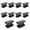 Black, variant on 10 Pack Zinc Alloy Cabinet Knobs, Matte Finish Single Hole Drawer Pulls, Modern Cabinet Hardware for Kitchen Cabinets, Dressers, 1.73 x 0.39 x 0.70 in, Gold