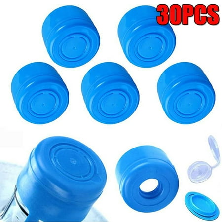 

Elbourn 30Pcs Non Spill Cap Anti Splash Bottle Caps Reusable for 55mm 3 and 5 Gallon Water Jugs