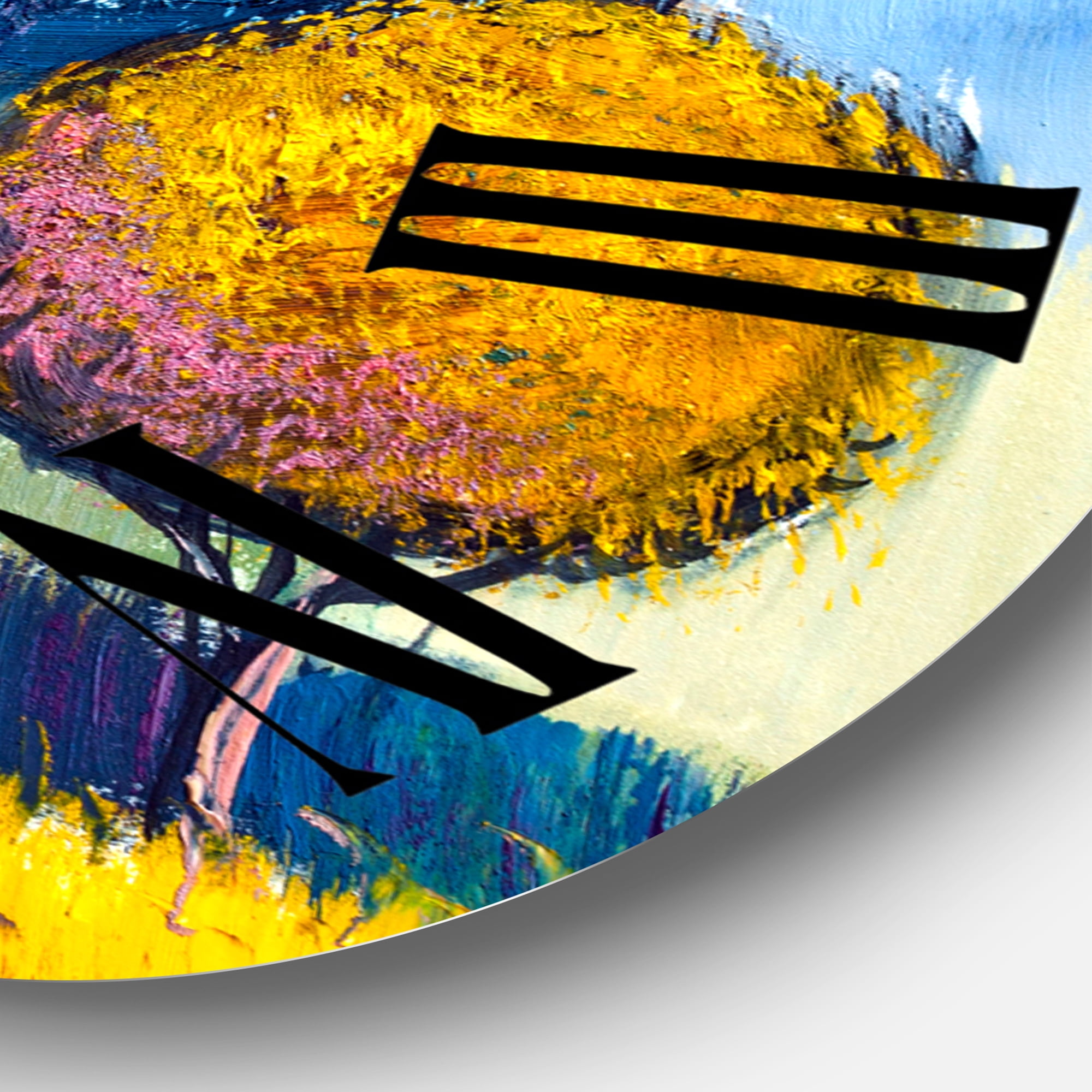 Designart 1 in Modern,Contemporary Wall Clock