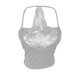 thumbnail image 4 of ICHUANYI Clearance New Fashion Women Sexy Lingerie Strappy Bras Sleeveless Lace Crop Tops(Gray, S) Ichuanyi Ichuanyi, 4 of 5