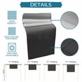 thumbnail image 6 of Grey White Ombre Table Runner 72 Inches, Contemporary Art Abstract Aesthetics Bed Runner Dresser Scarves Tabletop for Indoor Outdoor Parties/Ceremony/Banquet, 18" x 72", 6 of 9