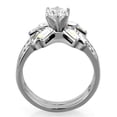 thumbnail image 3 of Luxe Jewelry Designs 2-Piece Stainless Steel Women's Wedding Ring Set, Size 5, 3 of 4