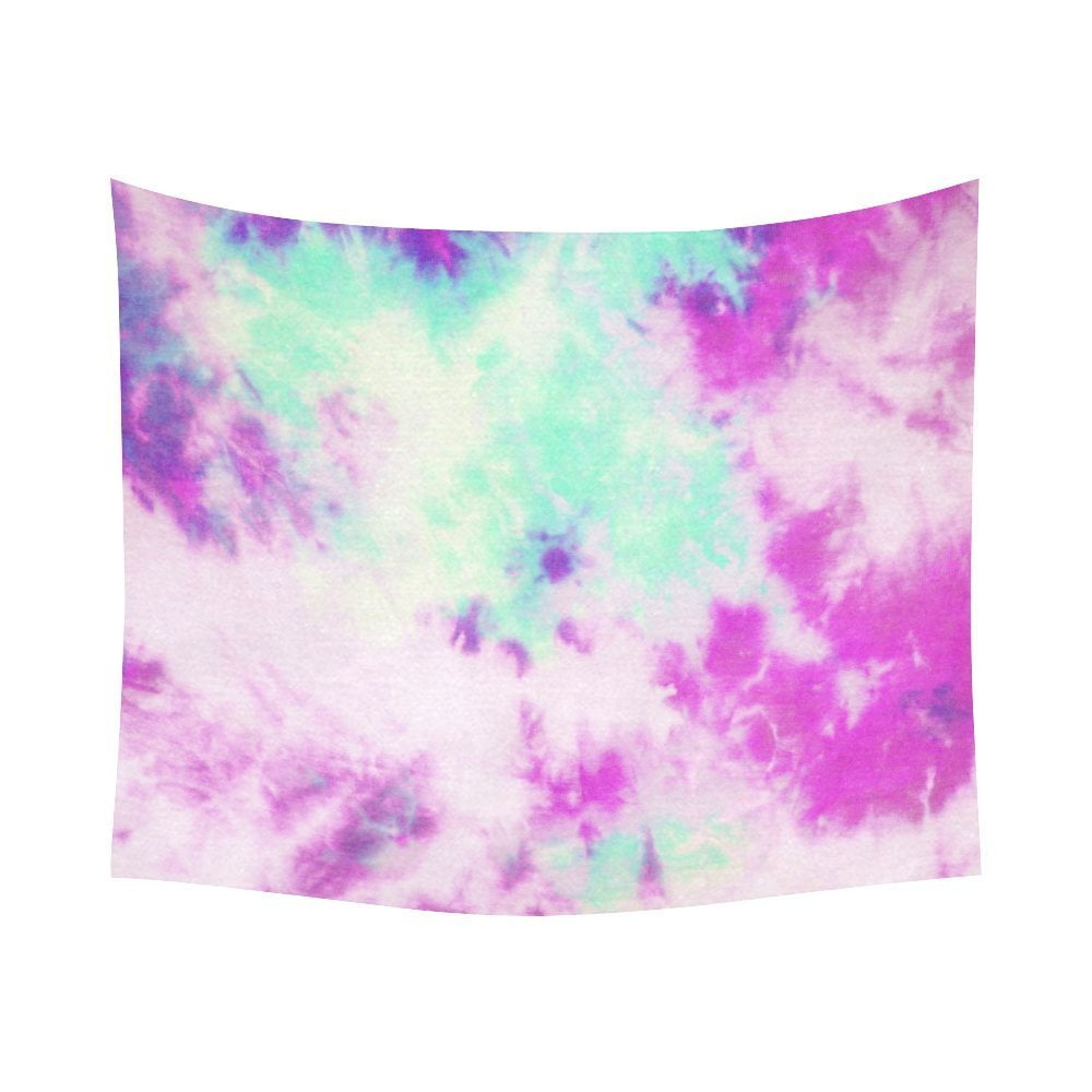 GCKG Trippy Colorful Tie Dye Psychedelic Tapestry Horizontal Wall