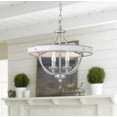 thumbnail image 4 of Progress Lighting Gulliver 4-Light Semi-Flush Graphite Ceiling Light, Wood Grained Texture, 4 of 6