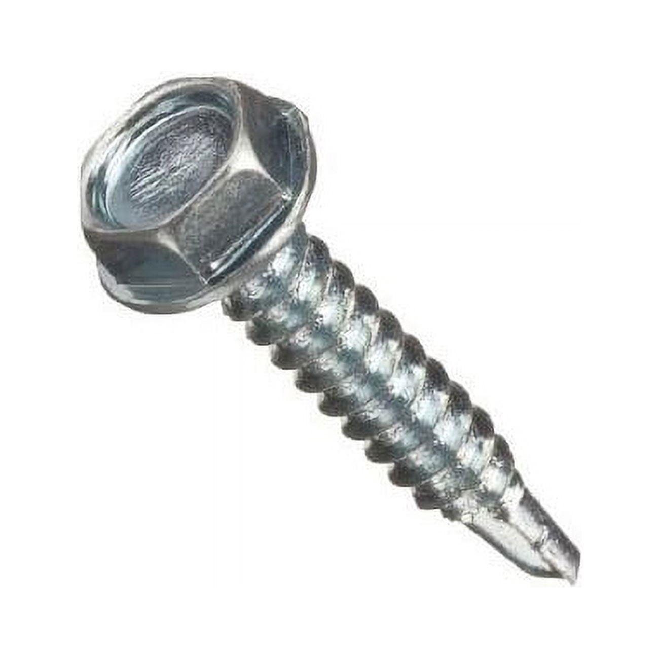 Small Parts Self-Drilling Screws - #8-18 X 1-1/4" Zinc Plated Steel, Flat Trim Head, Square Drive, #2 Point (Pack Of 50)