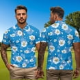 thumbnail image 3 of Uorisanigo White Daisy Couple Matching Outfit Men and Women Golf Shirts 1/4 Zip Up Quick Dry Short Sleeve Golf Lapel Collared Summer Shirt Athletic T Shirt Casual Workout, 3 of 8