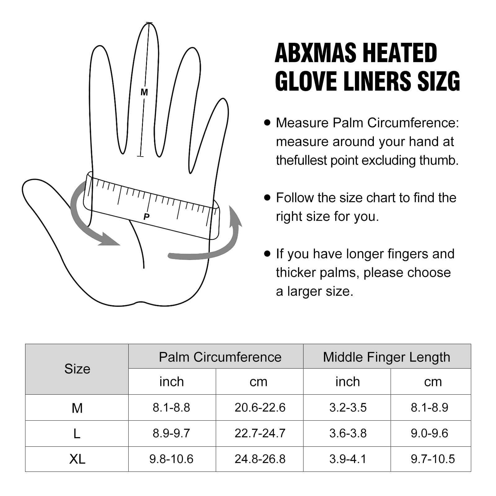 ABXMAS Heated Gloves for Men Women,7.4V 3200 mAh Electric Battery Heated Ski Gloves 3 Heating Level,Waterproof Touchscreen Heating Gloves for Outdoor Work Snowboarding Motorcycle Cycling.