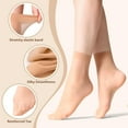 thumbnail image 2 of 12 Pairs Women's Ankle High Sheer Socks for Women Nylon Socks Soft Tight Hosiery with Reinforced Toe, 2 of 6