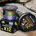 thumbnail image 6 of Sougayilang 12 Strands Braided Fishing Line X12 150M 350M 550M PE Fishing Line 20-103LB Multifilament Fishing Line Smooth, 6 of 7