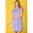thumbnail image 3 of Lilac Flutter Sleeve Midi Dress_Plus, 3 of 7