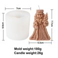 thumbnail image 1 of Molde de vela de silicona con forma de enano barbudo, sombrero de Navidad, estrella de mar, Papá Noel, jabón, herramienta de fabricación de yeso, decoración de Chocolate para fiesta, regalo, nuevo, 1 of 4