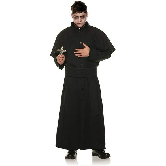 Underwraps Men's Last Rights Black Costume Robe | One Size Male