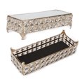 thumbnail image 1 of Plato para tartas, rectangular de hierro forjado, decoración para tartas de boda, soporte para tartas, integración perfecta, 1 of 12